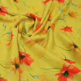 Yellow Floral Printed Crepe Fabric – 202a2513copy