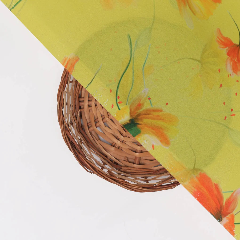 Yellow Floral Printed Crepe Fabric – 202a2514copy