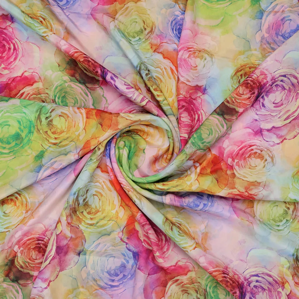 Watercolor Floral Crepe Fabric – 202a2522copy