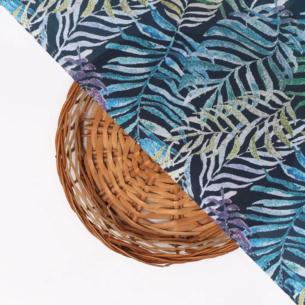 Tropical Leaves French Crepe Fabric – 202a2541copy