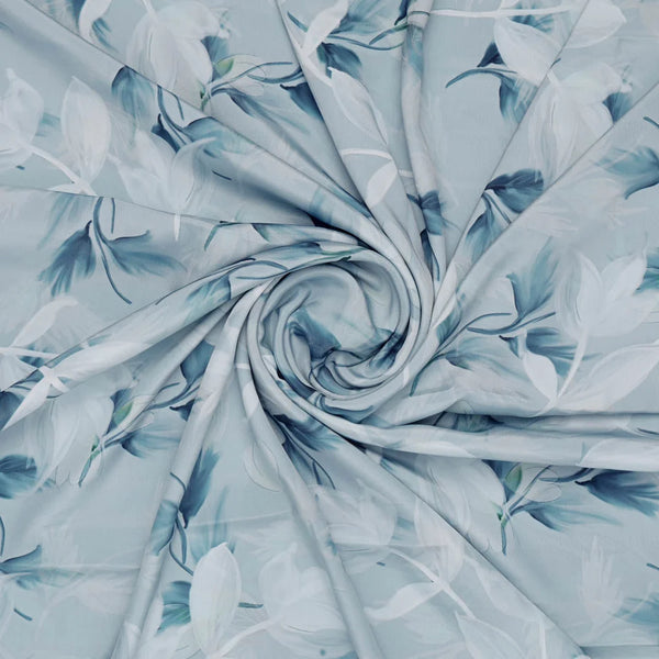 Light Blue Floral French Crepe Fabric – 202a2550copy - alternate view