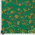 Green Floral French Crepe Fabric – 202a2574copy