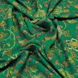 Green Floral French Crepe Fabric – 202a2576copy