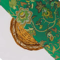 Green Floral French Crepe Fabric – 202a2577copy