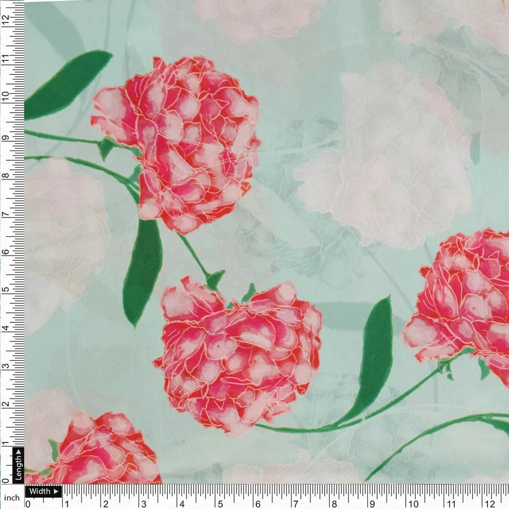 Peach Floral Crepe Fabric – 202a2595copy