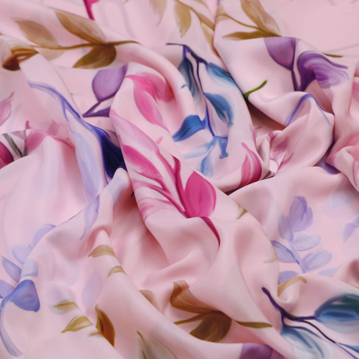 Pink Floral French Crepe Fabric – 202a2602 copy