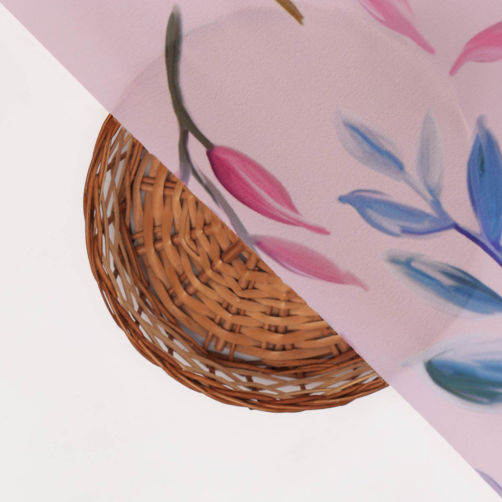 Pink Floral French Crepe Fabric – 202a2603 copy