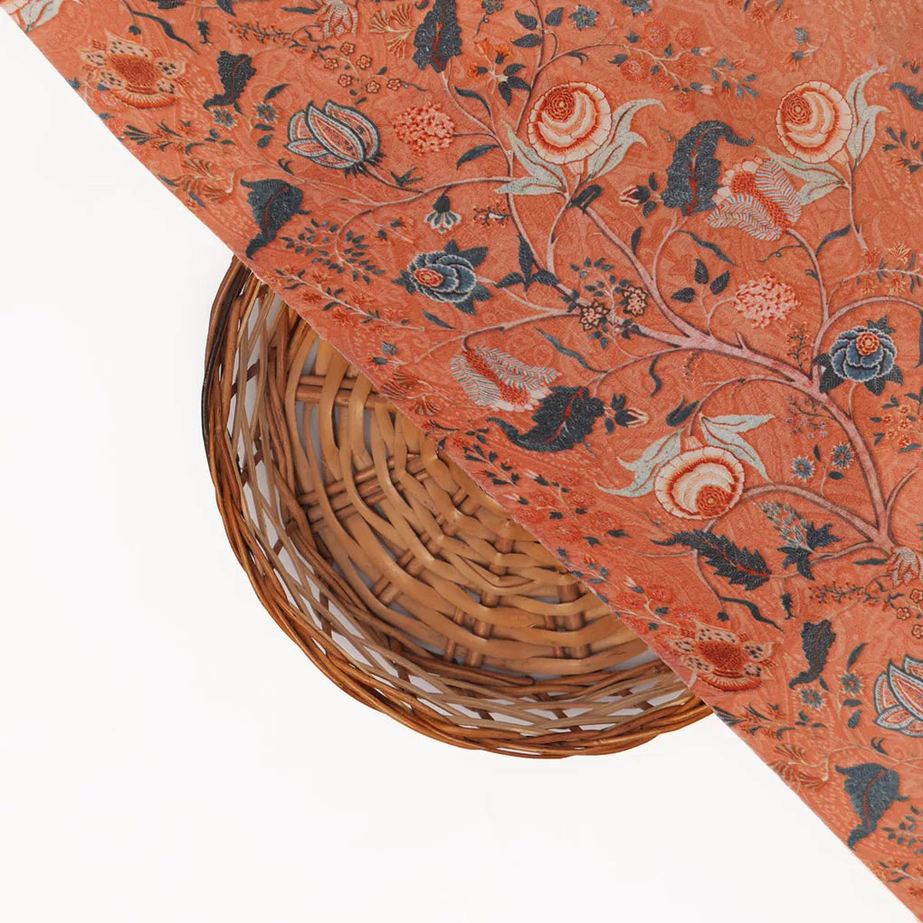 Orange Floral Crepe Fabric – 202a2613copy