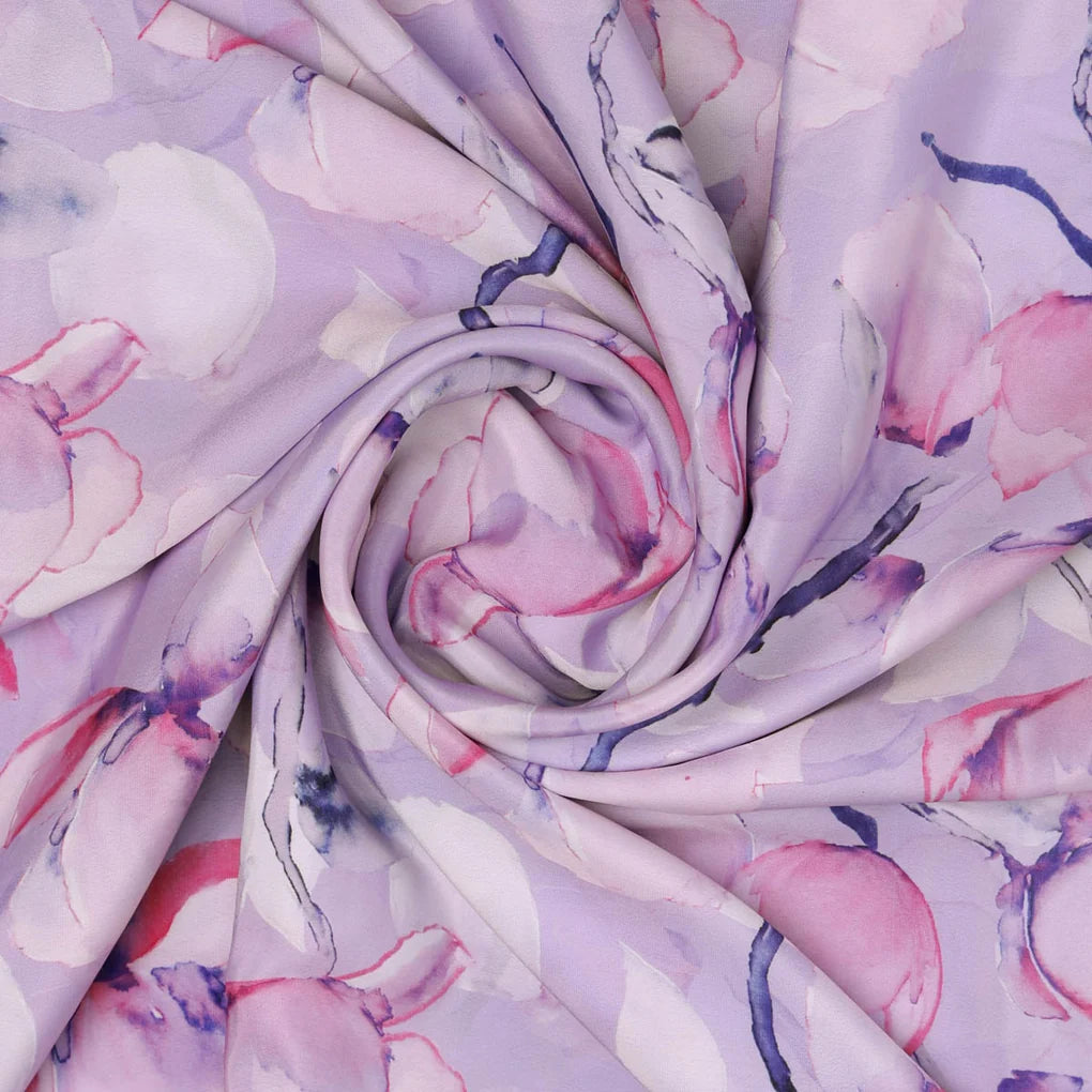 Purple Floral French Crepe Fabric – 202a2633copy
