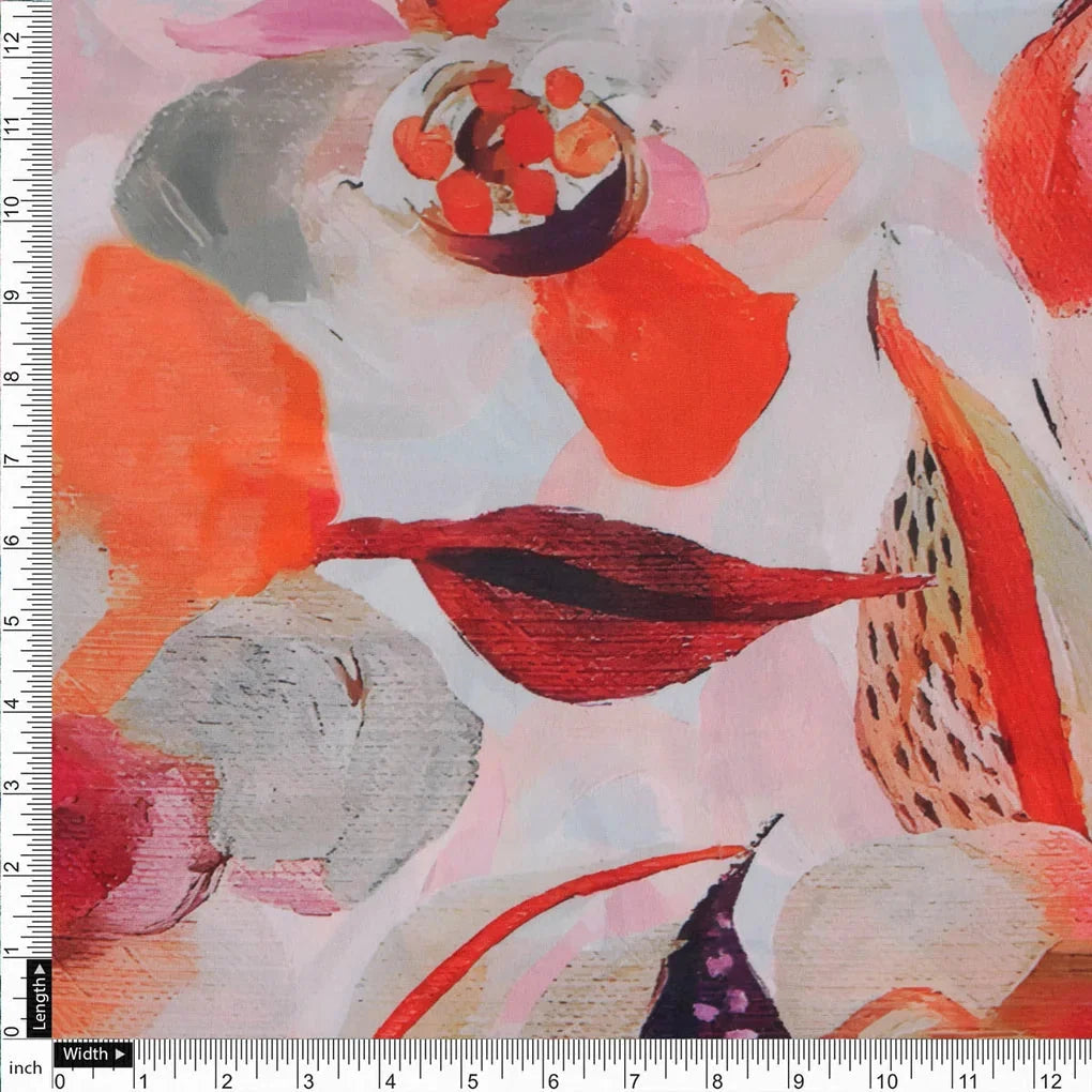 Red Floral French Crepe Fabric – 202a2637copy