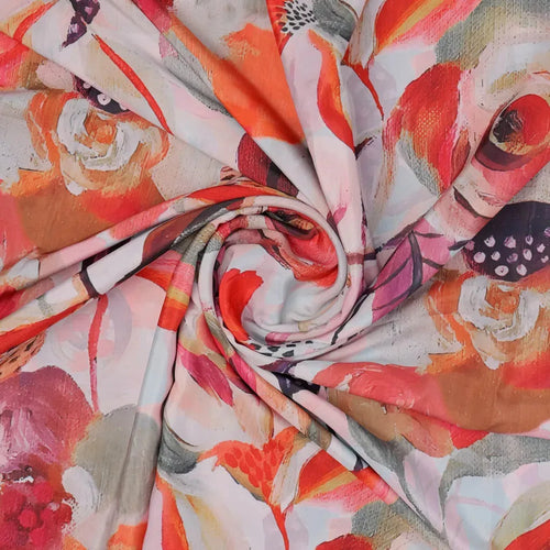 Red Floral French Crepe Fabric – 202a2638copy