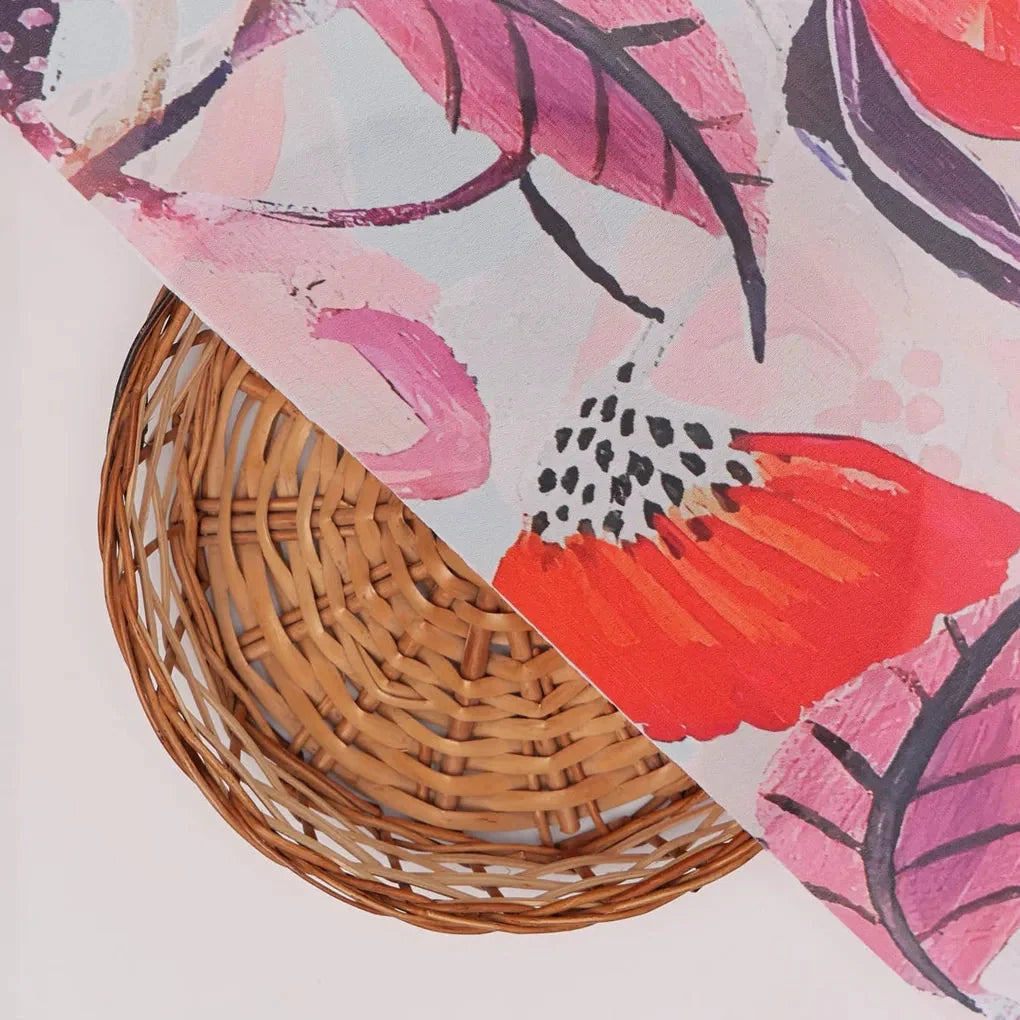 Red Floral French Crepe Fabric – 202a2640copy
