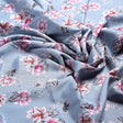 Decorative Tiny Chintz With Lily Digital Printed Fabric - Silk Crepe – 2551100 6 c
