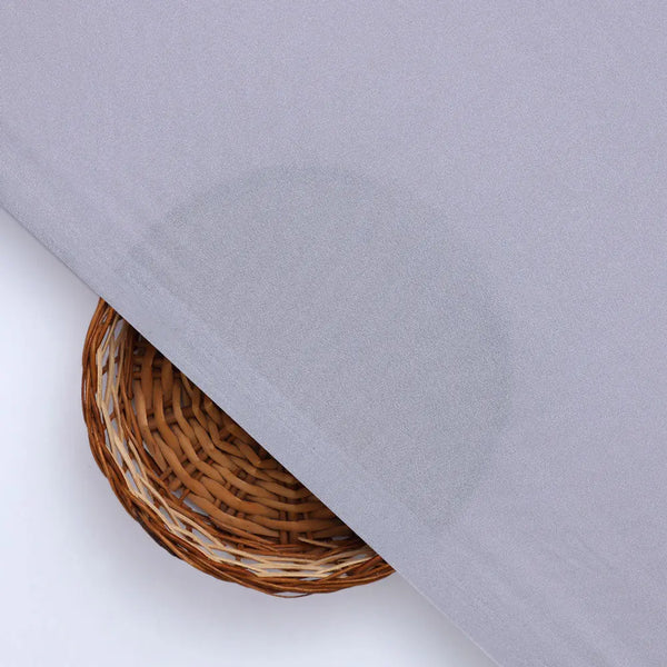 Gray Plain American Crepe Solid Fabric – 26 b - alternate view