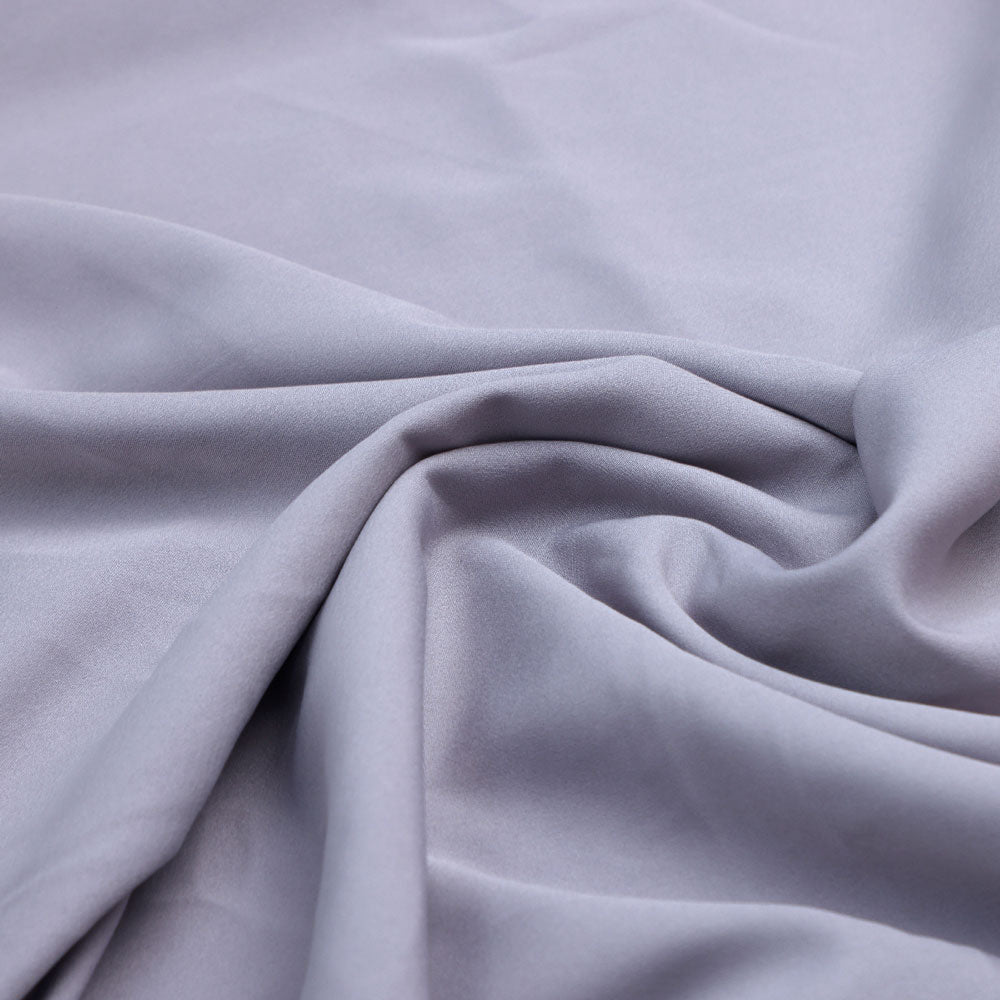 Gray Plain American Crepe Solid Fabric – 26 c