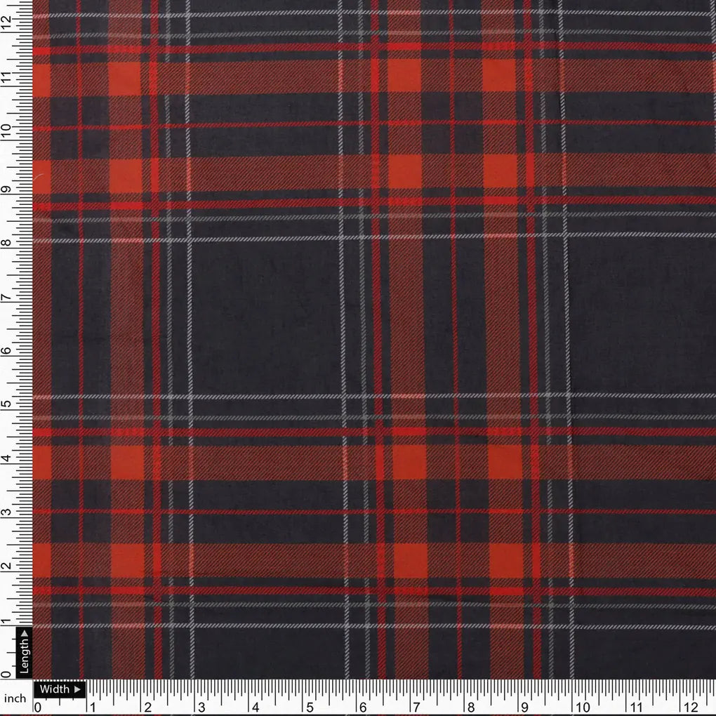 Morden Browny Checkered Digital Printed Fabric - Pure Cotton – 2 1 3cee7966 9e86 4035 b481 74b9189f6d82