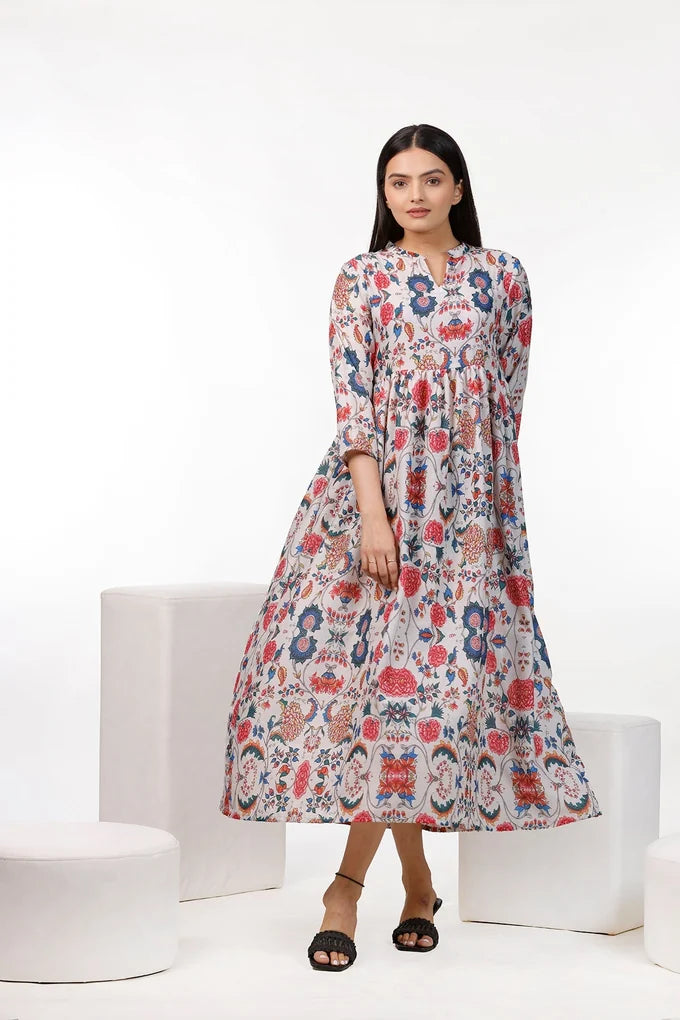 Multi Color Floral Maxi Dress – 41.1 eda15835 7f9e 4898 9ea7 3e34db96a495