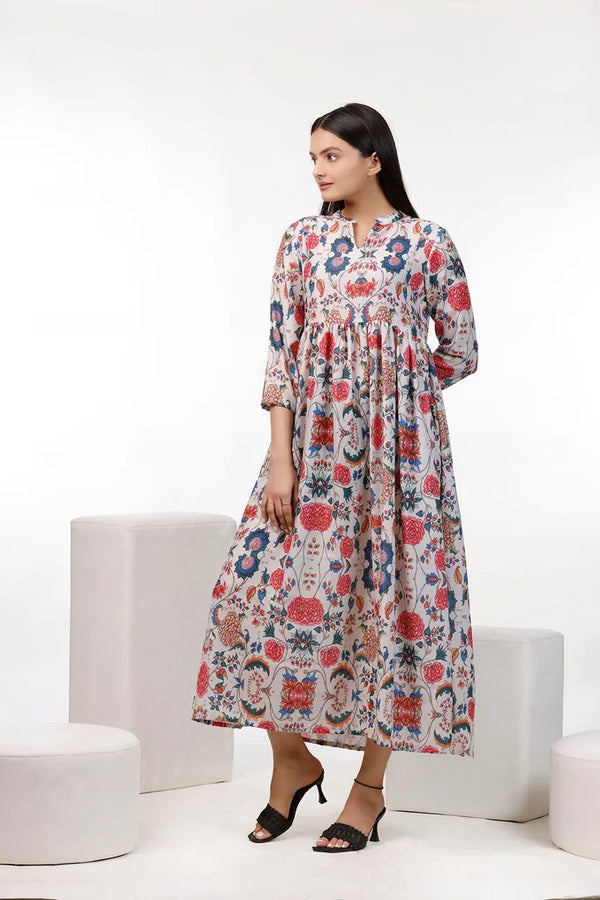 Multi Color Floral Maxi Dress – 41.2 f42d34d9 671d 45f0 ac97 439796d36a04 - alternate view