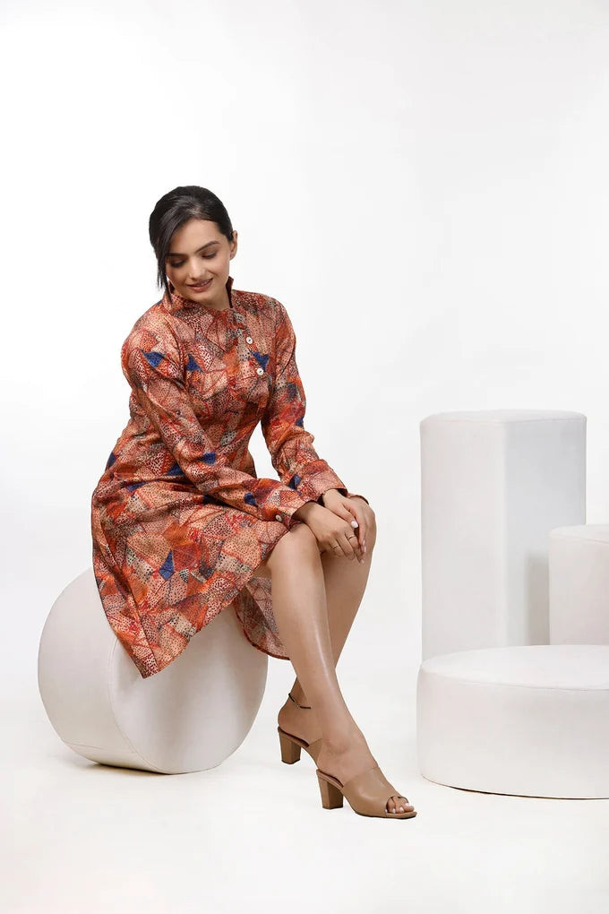 Doted Pattern Digital Print Dress – 46.4 51c8ddcf 0566 49e4 b026 ee8ed3ff6892