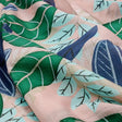 Gorgeous Kota Doria Digital Printed Fabric Material with Big Leaves – 470a0034copy