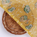 Gorgeous Floral and Leaves Kota Doria Printed Fabric Materials – 470a0046copy