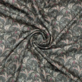 Gorgeous Kota Doria Digital Printed Fabric with Lotus Flower and Leaves – 470a0056copy