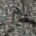 Gorgeous Kota Doria Digital Printed Fabric with Lotus Flower and Leaves – 470a0057copy