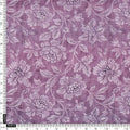 Gorgeous Kota Doria Digital Print Fabric with Purple and Cream Floral & Leaves Design – 470a0094copy