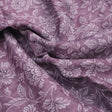 Gorgeous Kota Doria Digital Print Fabric with Purple and Cream Floral & Leaves Design – 470a0097copy