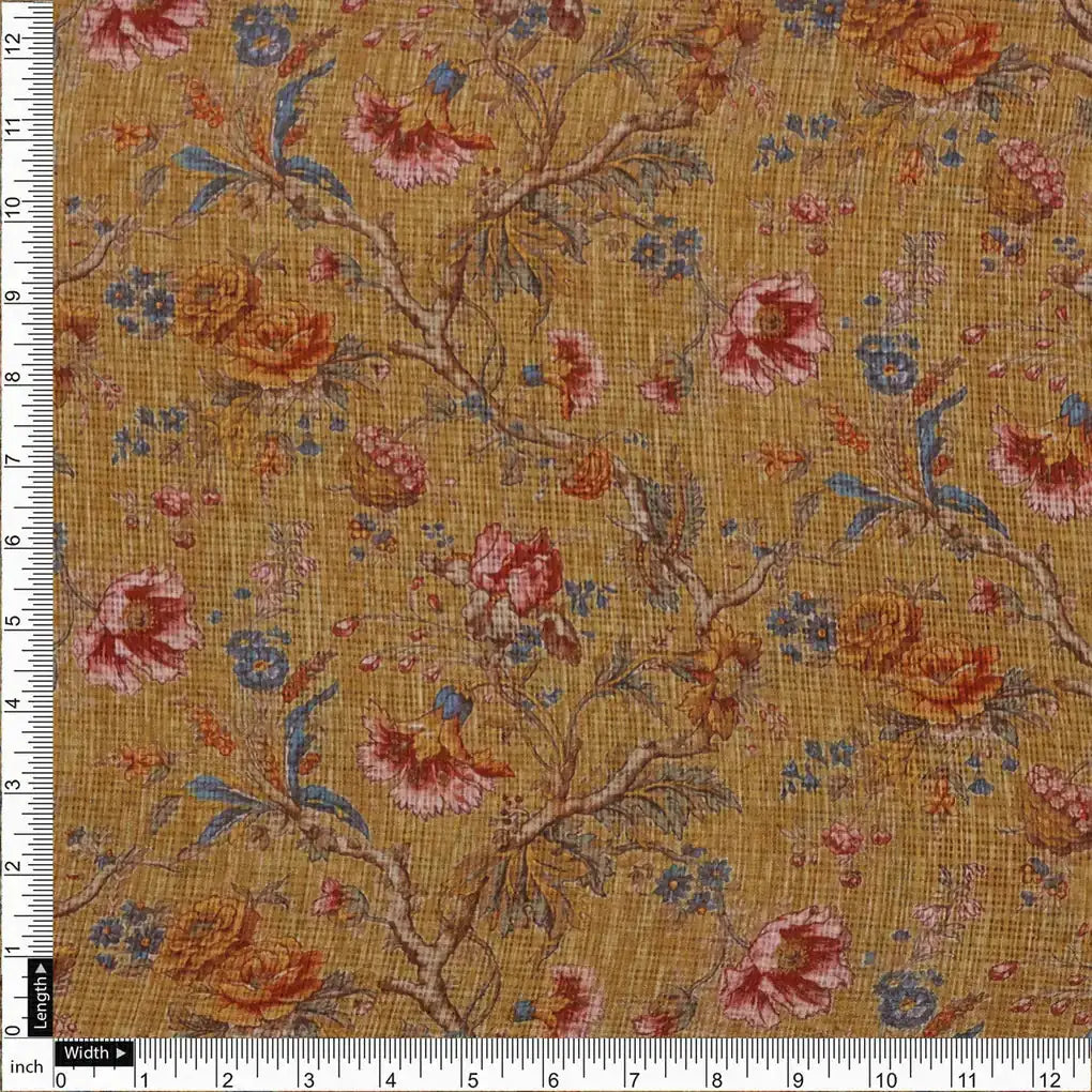 Classy Floral Velly Kota Doria Material with Decorative Flower Print – 470a0100copy