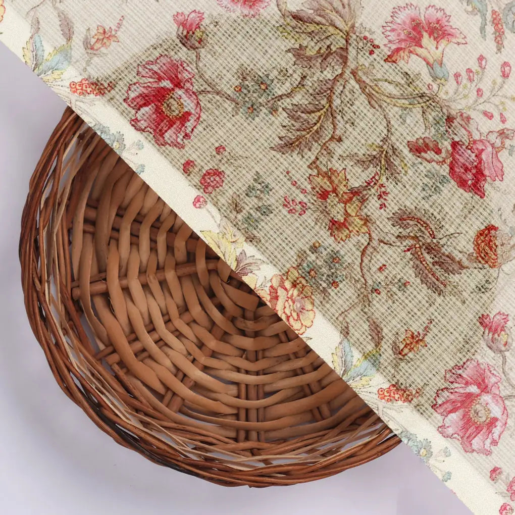 Gorgeous Floral Velly Kota Doria Digital Printed Fabric Material – 470a0114copy
