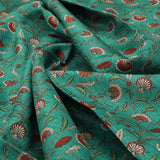 Gorgeous Kota Doria Fabric material with Decorative Floral Leaves – 470a0123copy