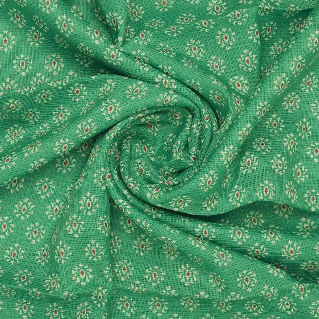Enchanting Damask Print on Exquisite Kota Doria Fabric Material – 470a0177copy
