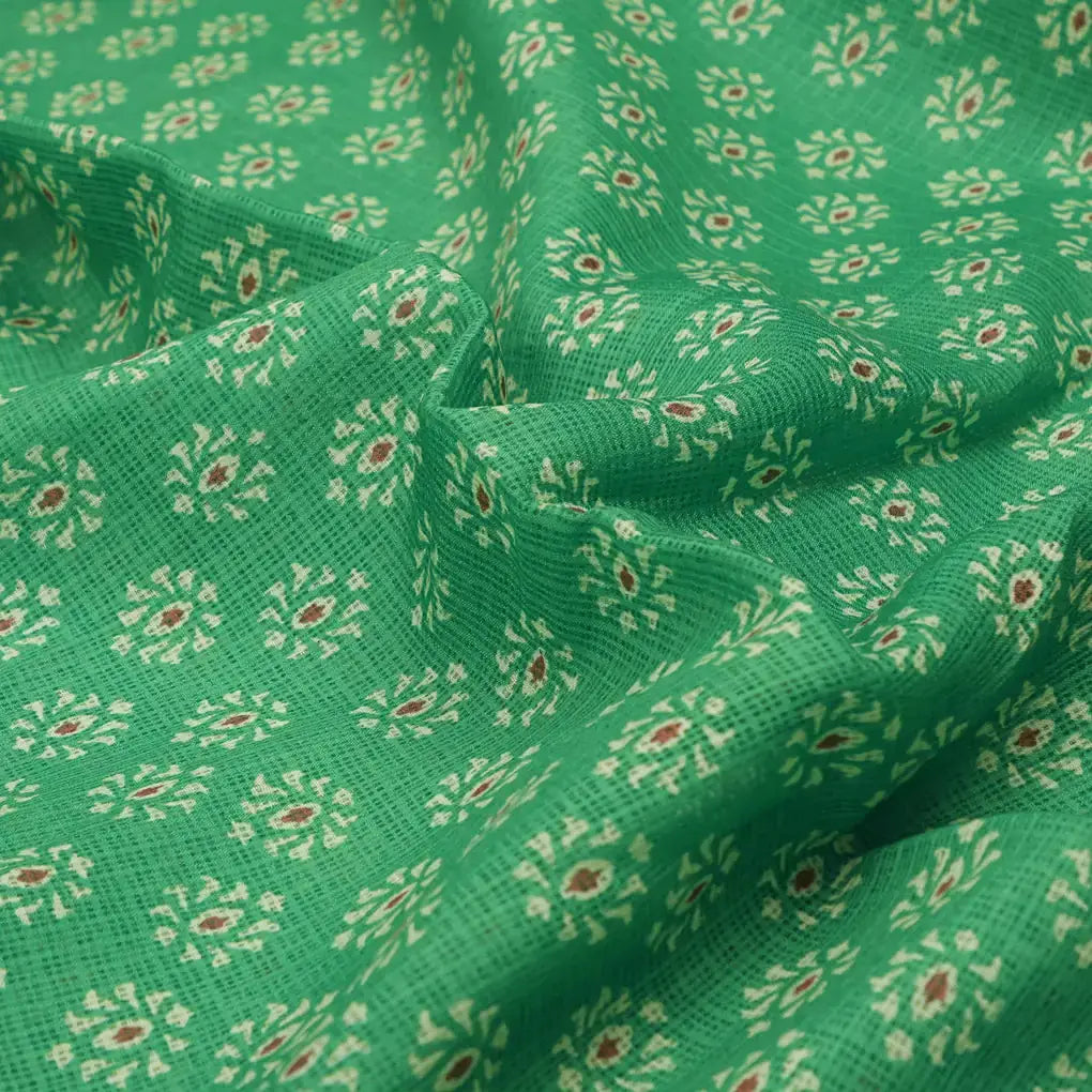 Enchanting Damask Print on Exquisite Kota Doria Fabric Material – 470a0178copy