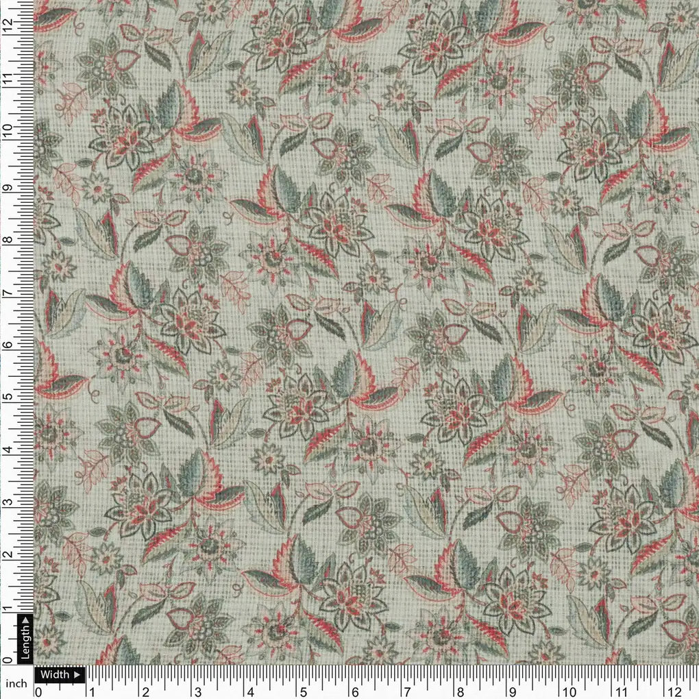 Classy Floral Velly Kota Doria Digital Printed Fabric Material – 470a0182copy