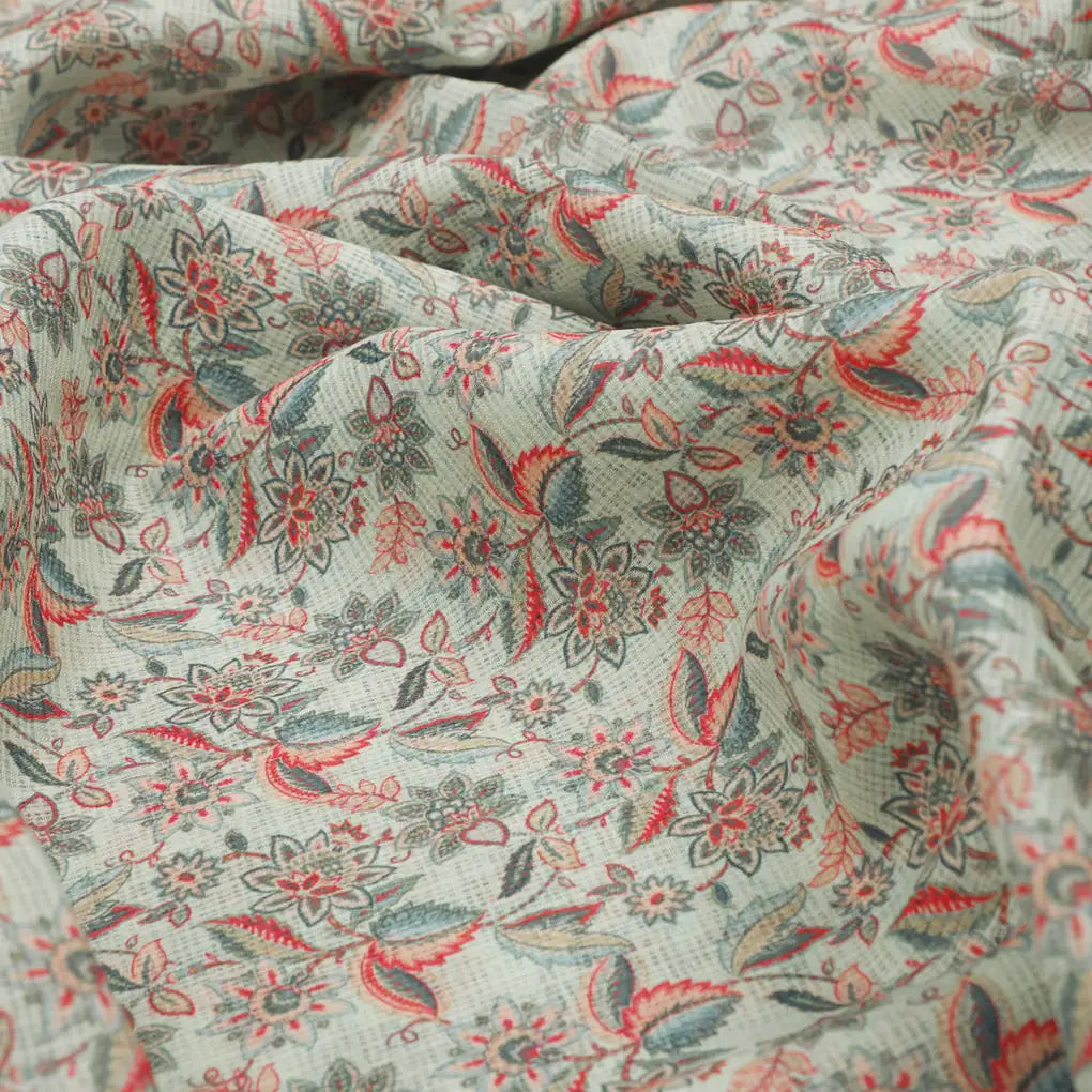 Classy Floral Velly Kota Doria Digital Printed Fabric Material – 470a0185copy