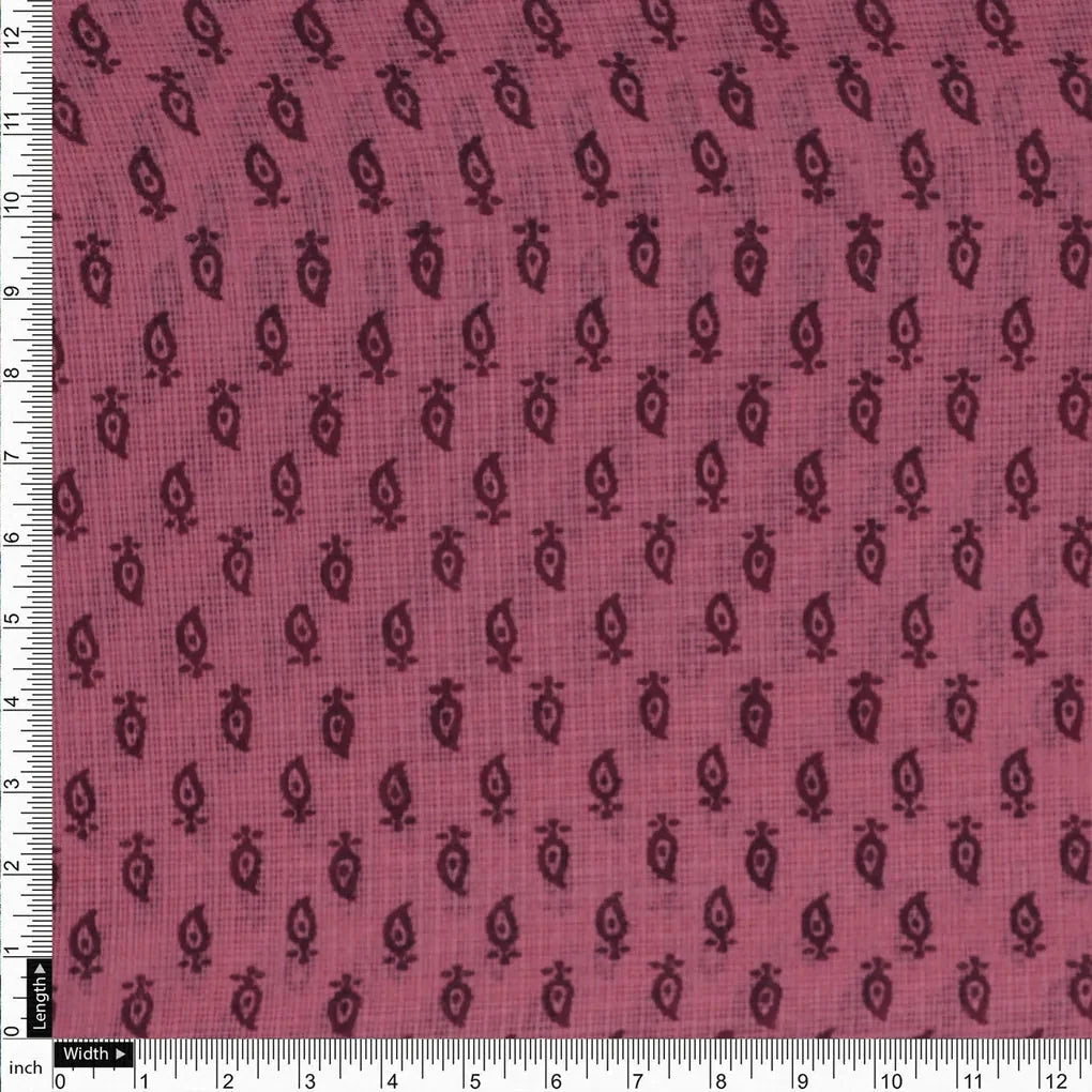 Gorgeous Kota Doria Digital Print Fabric with Damask Motif Butti – 470a0330copy