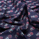 Classy Blue and Red Floral Print Kota Doria Digital Fabric Material – 470a0362copy