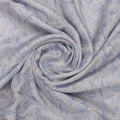 Gorgeous Purple and White Ditsy Floral Printed Kota Doria Fabric Materail – 470a0401copy