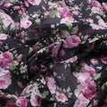 Gorgeous Pink and Black Floral Kota Doria Digital Fabric for Classy Outfits – 470a0421copy