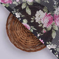 Gorgeous Pink and Black Floral Kota Doria Digital Fabric for Classy Outfits – 470a0422copy