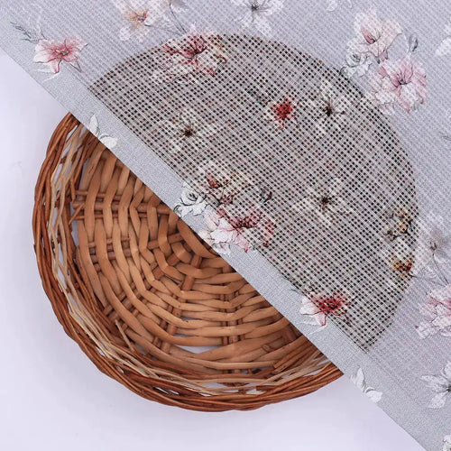 Gorgeous Bunch of Flower Digital Printed Kota Doria Fabric Material – 470a0433copy
