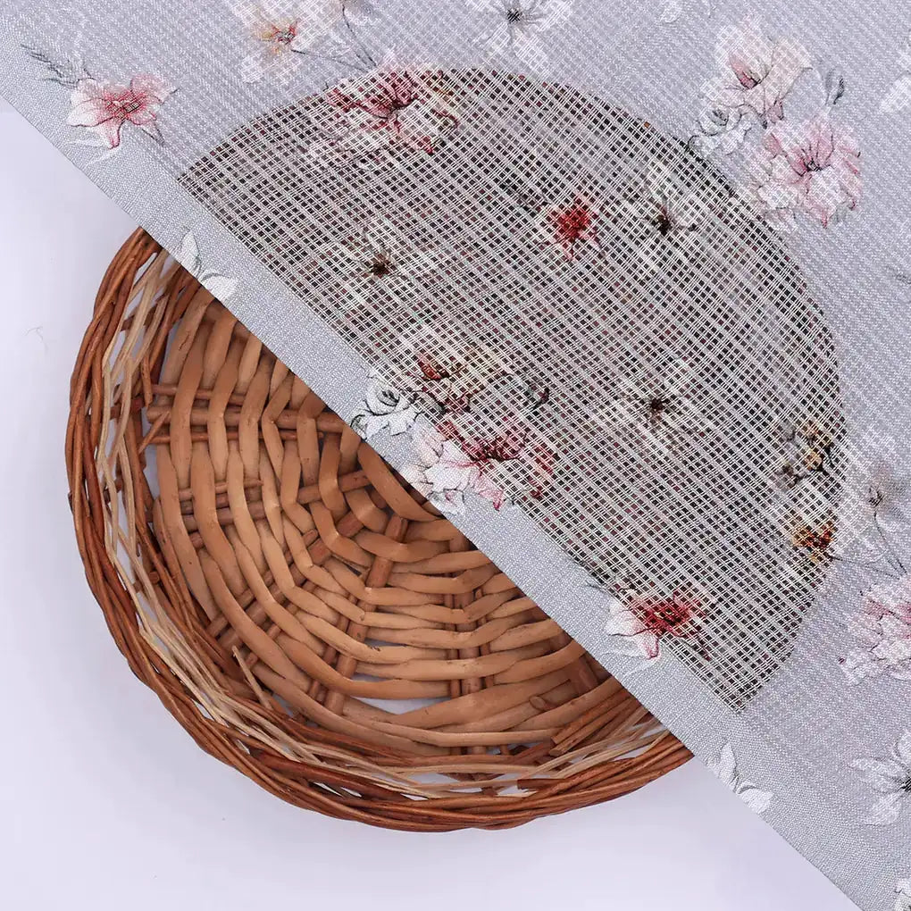 Gorgeous Bunch of Flower Digital Printed Kota Doria Fabric Material – 470a0433copy