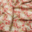 Gorgeous Floral Kota Doria Fabric | Red, Green, Cream | FAB VOGUE Studio – 470a0437copy