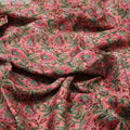 Gorgeous Floral and Leaves Kota Doria Digital Printed Fabric Material – 470a0444copy