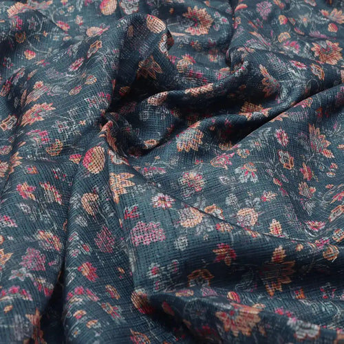 Floral Velly Kota Doria Printed Fabric Material – 470a0451copy