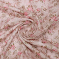 Gorgeous Kota Doria Digital Print Fabric in Green and Pink – 470a0472copy