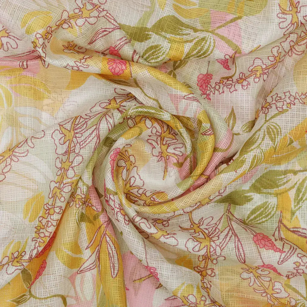 Gorgeous Decorative Kota Doria Digital Printed Fabric Material – 470a0483copy