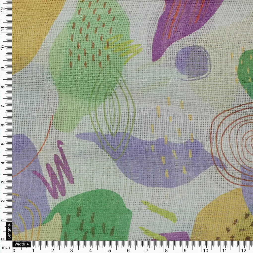 Classy and Gorgeous Abstract Digital Printed Kota Doria Fabric Material – 470a0498copy