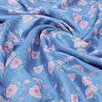 Gorgeous Floral Velly Kota Doria Digital Printed Fabric in Captivating Blue and Peach – 470a0505copy